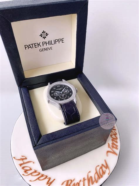 patek philippe birthday cake|Making a patek philippe wristwatch cake from a rectangular cake .